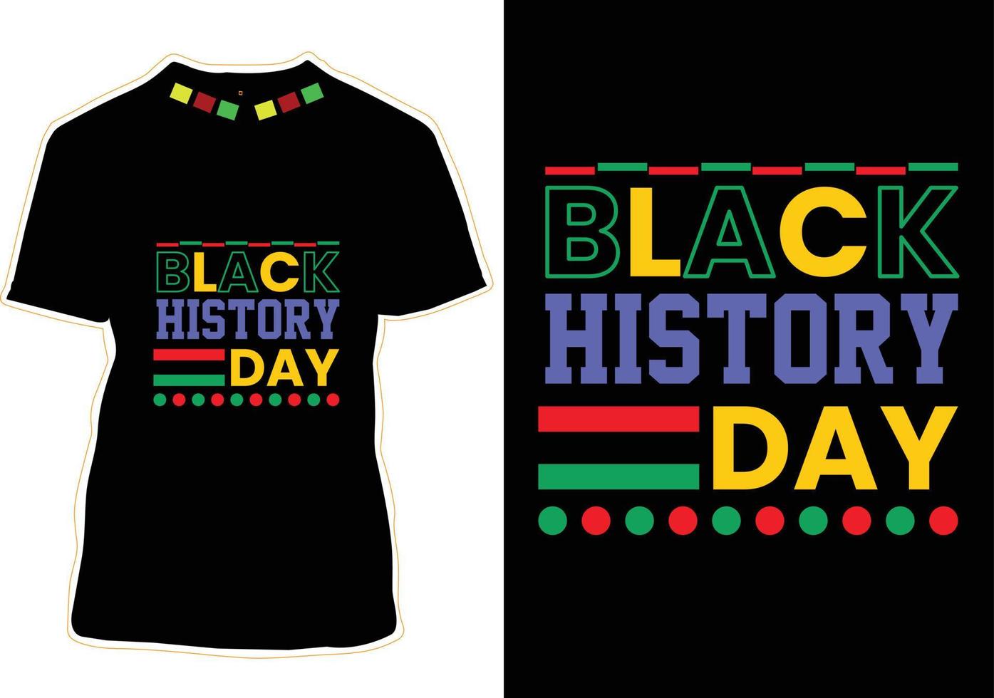 Black History Month T-shirt Design vector