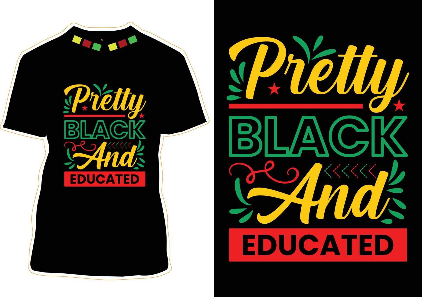 Black History Month T-shirt Design vector