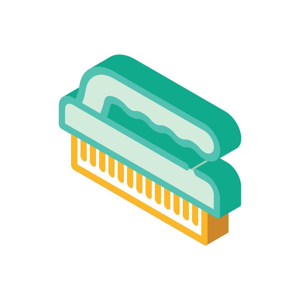 brush sponge isometric icon vector illustration isolated