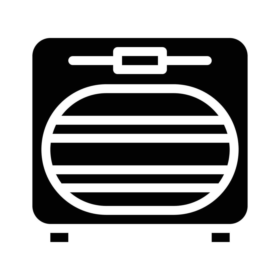 saneamiento horno glifo icono vector ilustración aislado