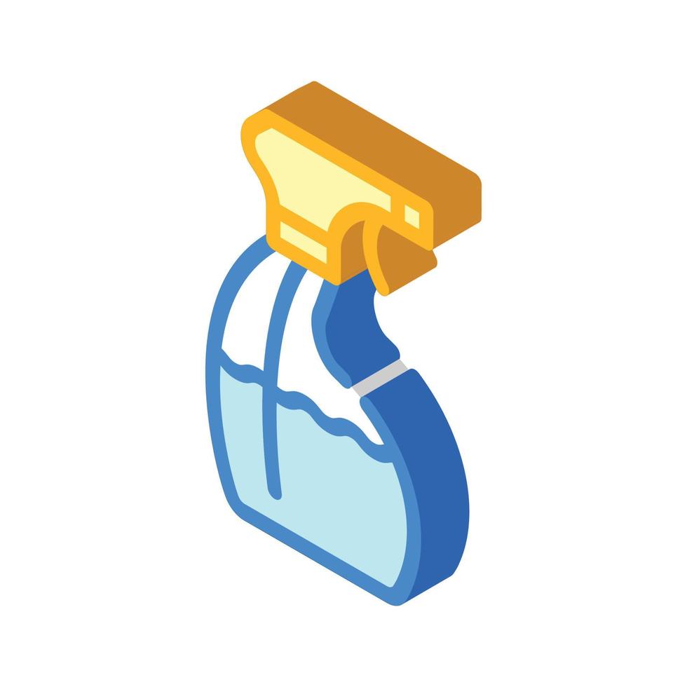 sanitation sprayer bottle isometric icon vector illustration