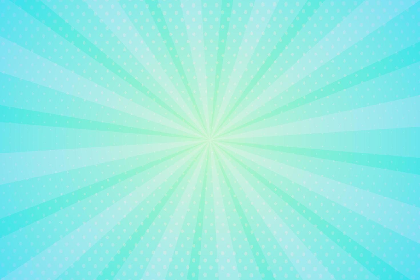 Green light burst abstract background design with dotted, vector illustration