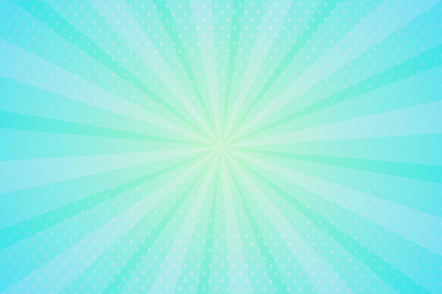 Green light burst abstract background design with dotted, vector illustration