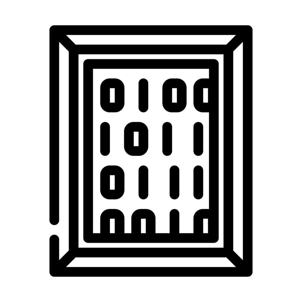 digital picture line icon vector illustration