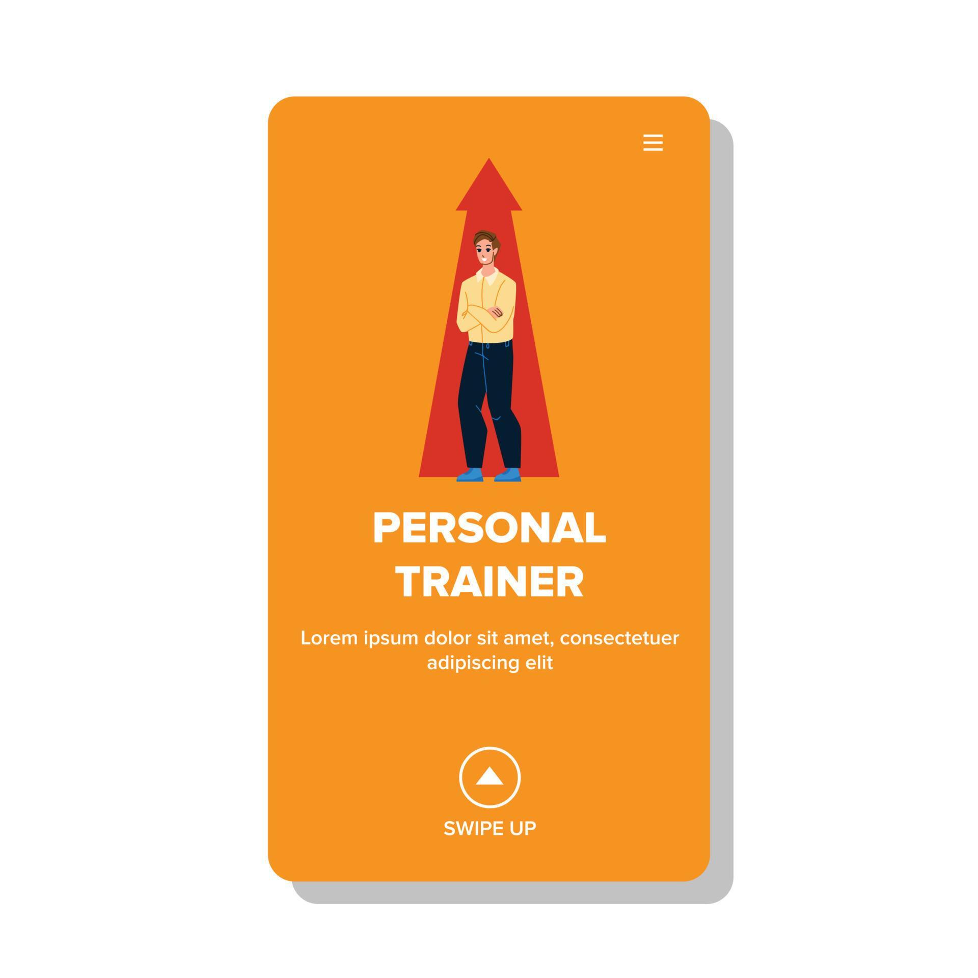 Personal Trainer Teaching Students Business Vector 17584335 Vector Art