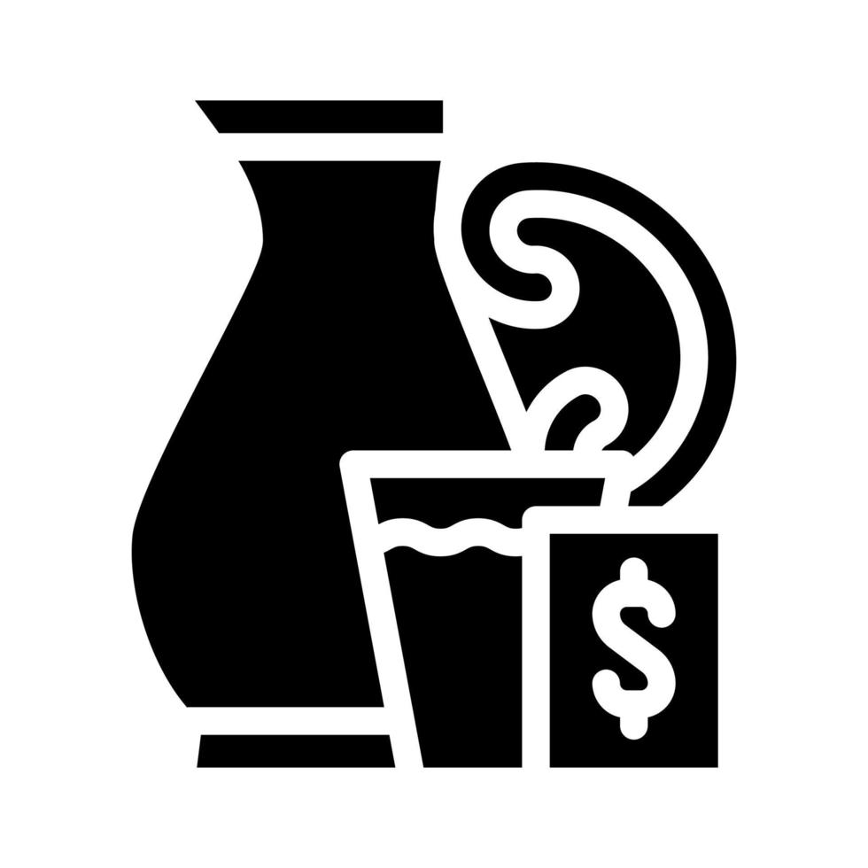 old self-service system glyph icon vector illustration