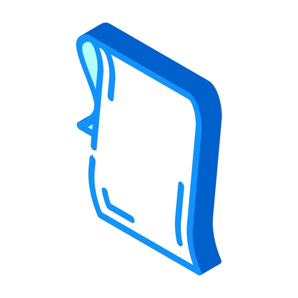 napkin for dancer isometric icon vector illustration
