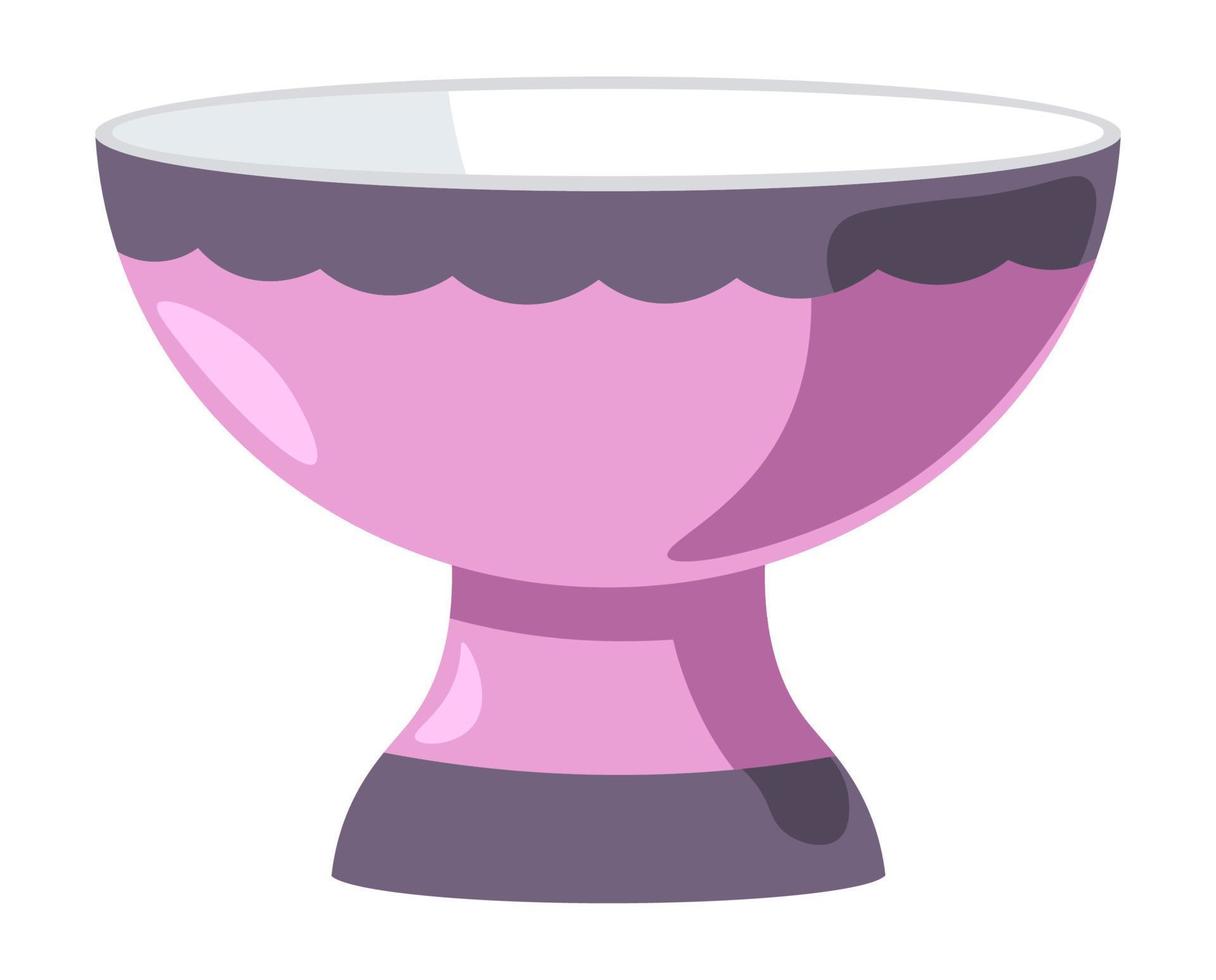 Bowl for food serving, dishware in restaurants vector