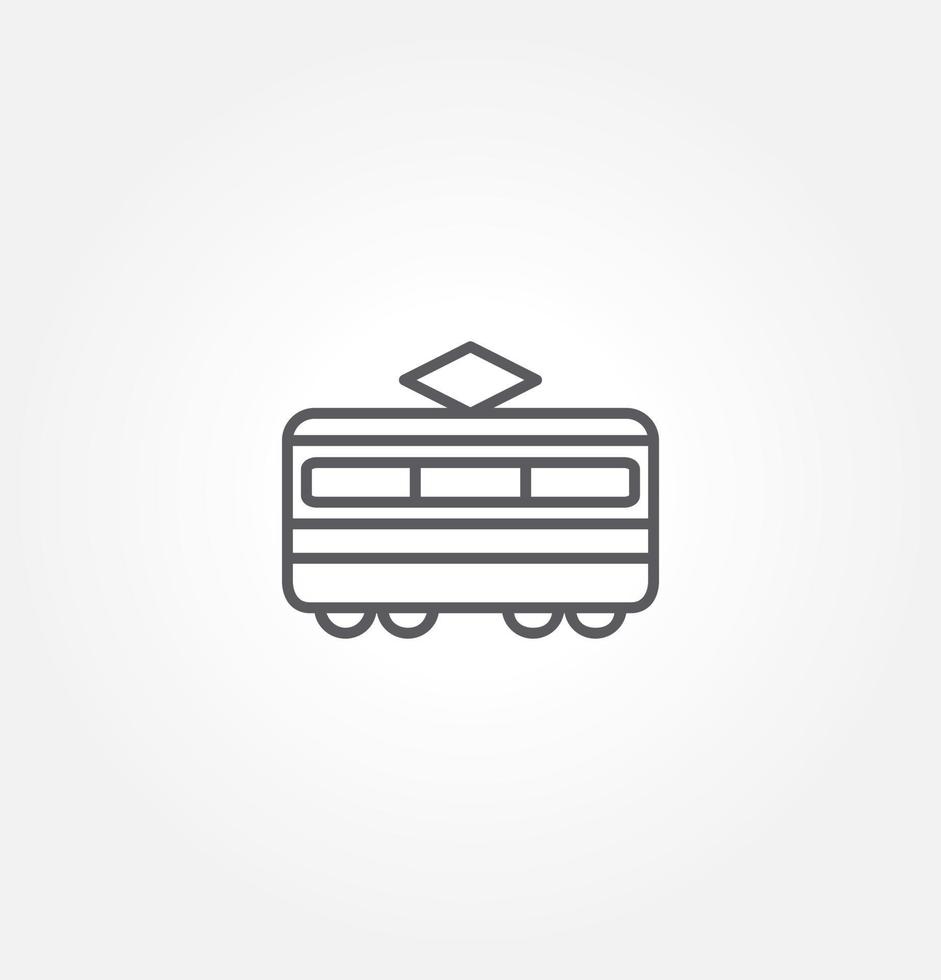 train icon vector illustration logo template for many purpose. Isolated on white background.