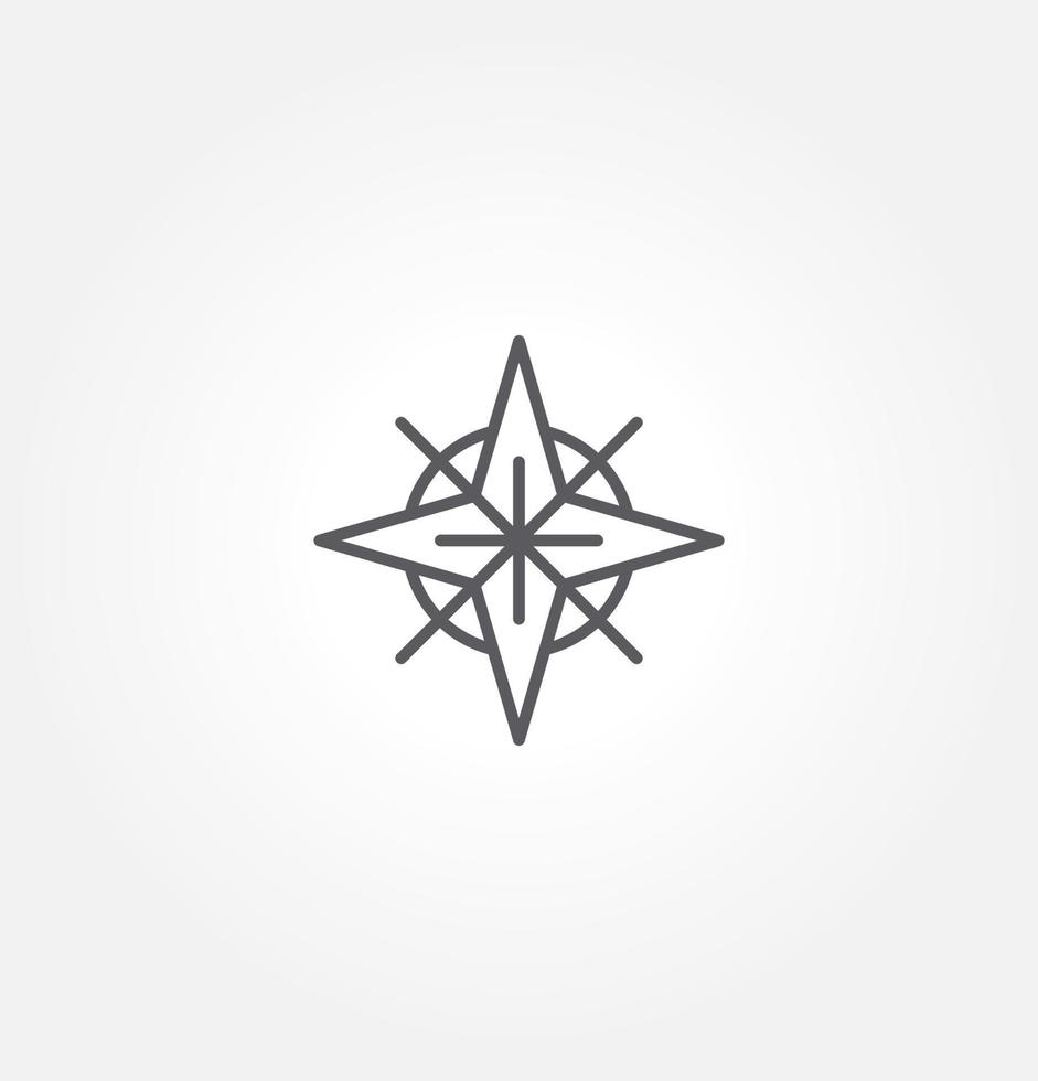 compass icon vector illustration logo template for many purpose. Isolated on white background.