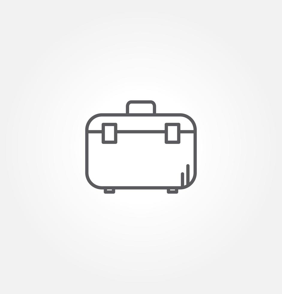 suitcase icon vector illustration logo template for many purpose. Isolated on white background.
