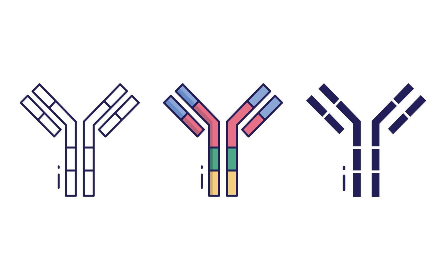 Antibody, immunity icon vector
