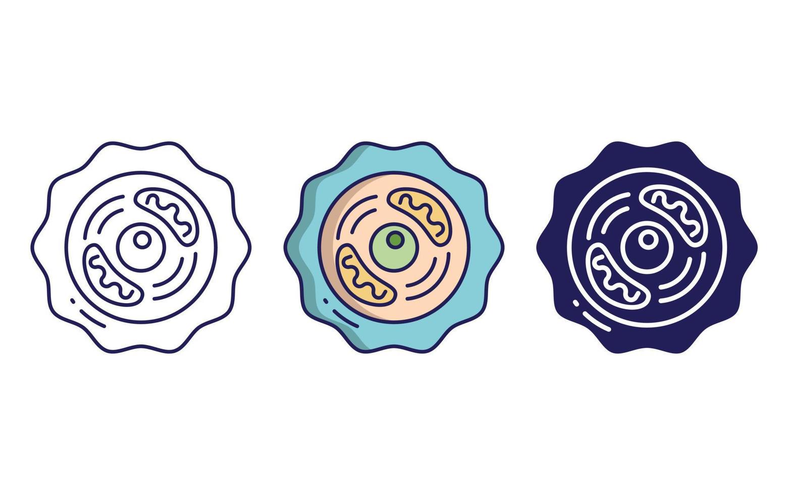 Leaf cell icon vector