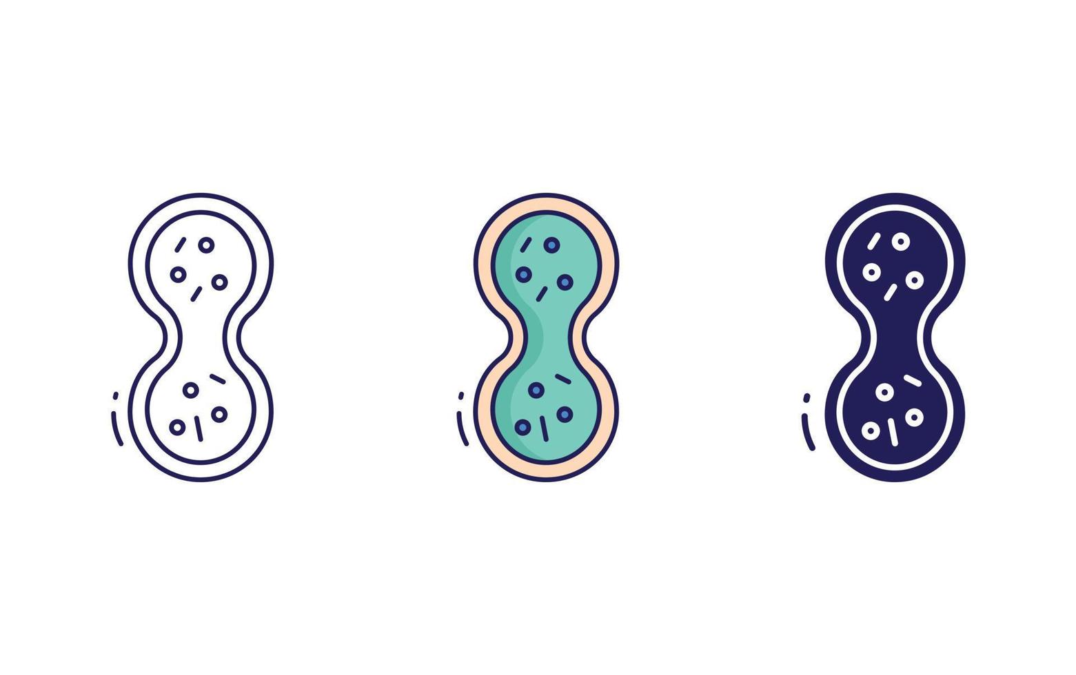 Cell division icon vector