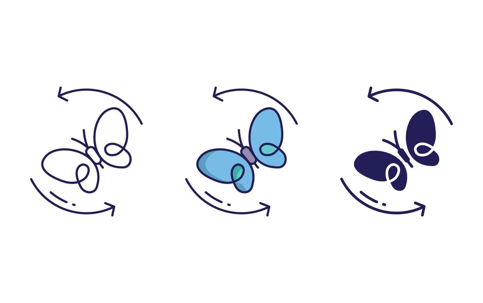 Butterfly vector icon