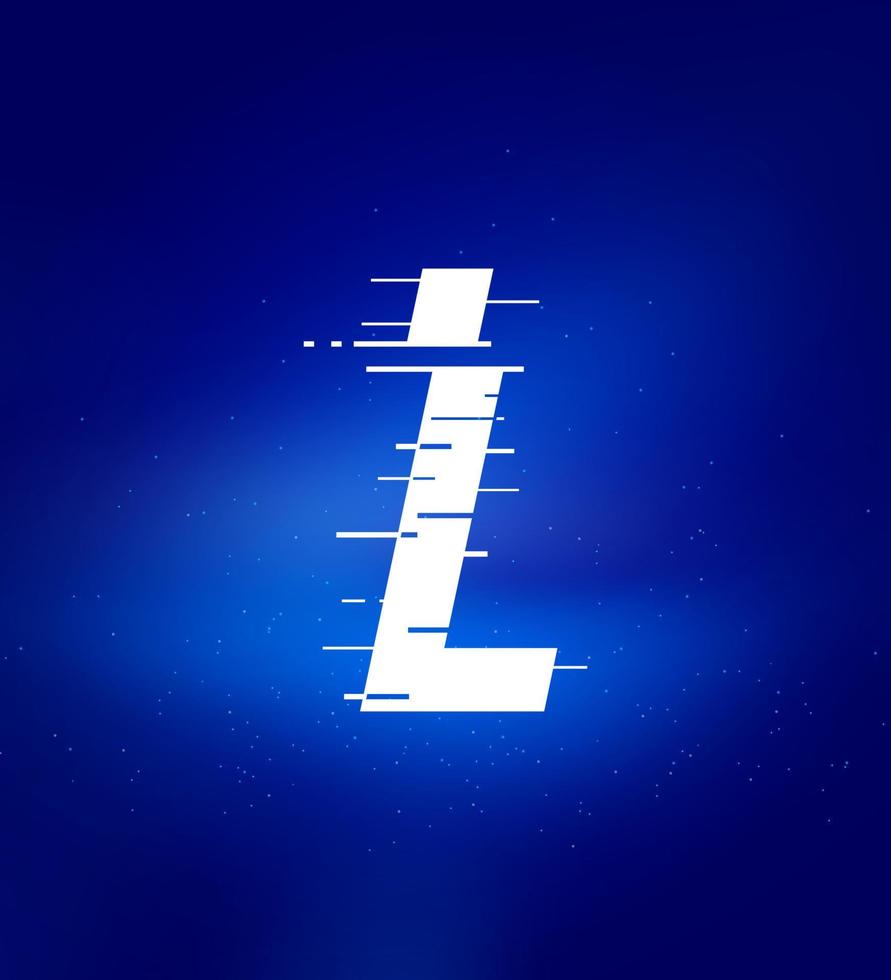 L letter fast speed logo. Animated letters. Technology labels, match headlines, sports posters, book and banner design etc. vector