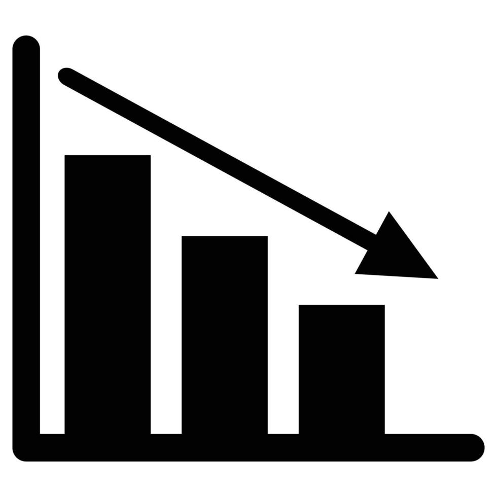 Chart Business Solid Black Icon vector