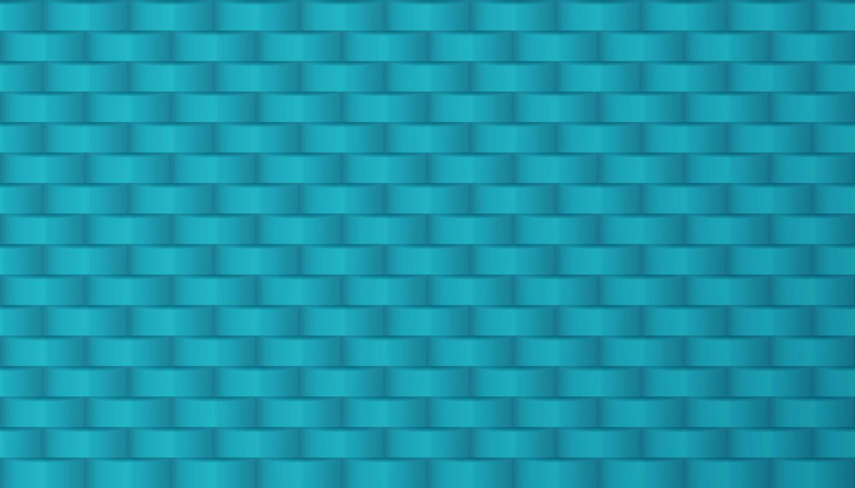 geometric background of turquoise woven bamboo vector