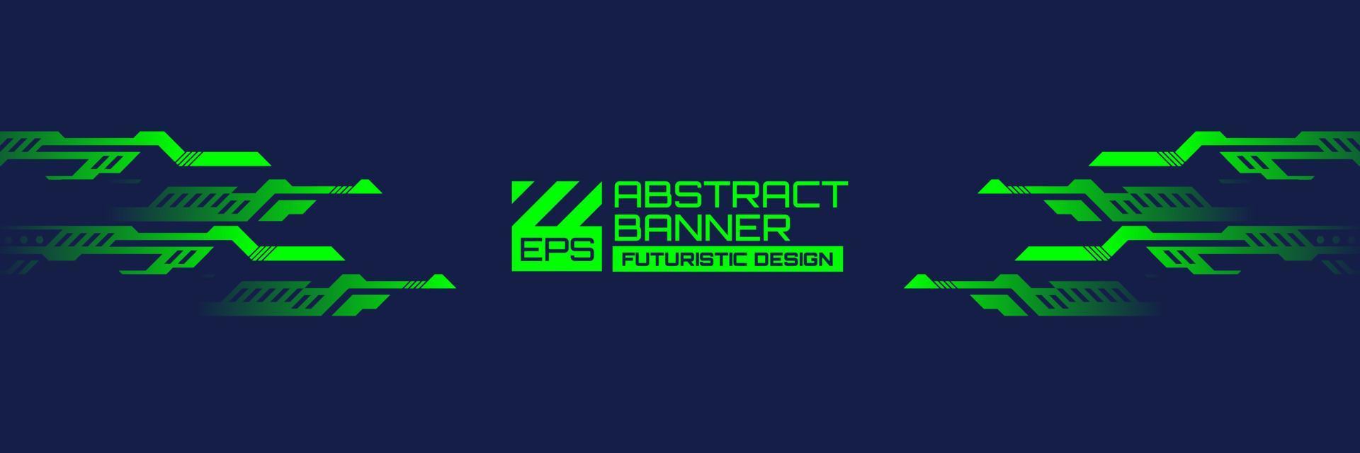 Abstract futuristic banner, cyberpunk  background vector with HUD shapes ornament, modern technology retro futurism