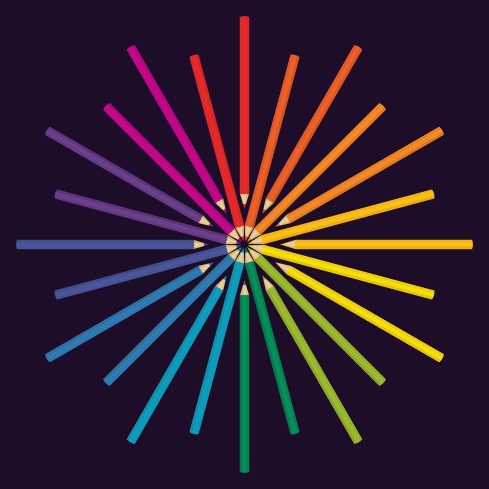 Abstract color circle. vector