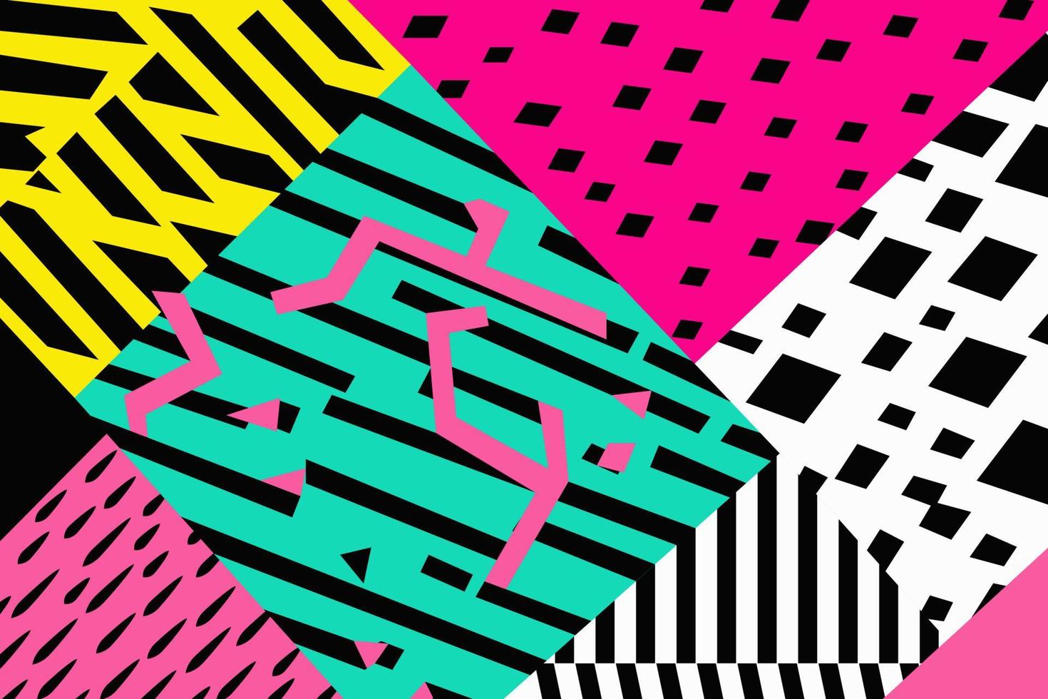 Abstract pattern flat background. Modern flat colorful design. Fit for background, banner, artwall, print, poster. Vector eps 10. Color harmony.