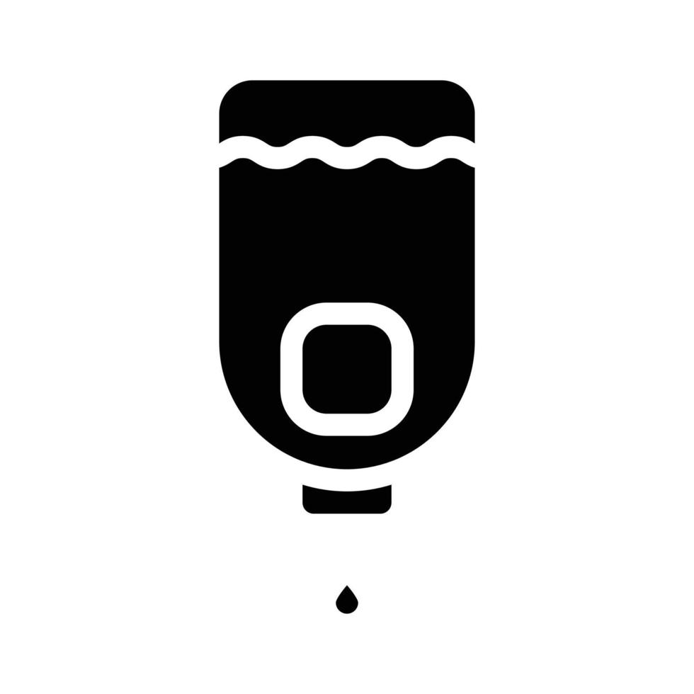 sanitation liquid soap bottle glyph icon vector illustration