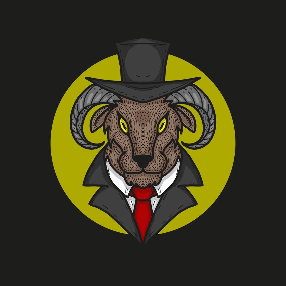 MR Goat Vector Illustration