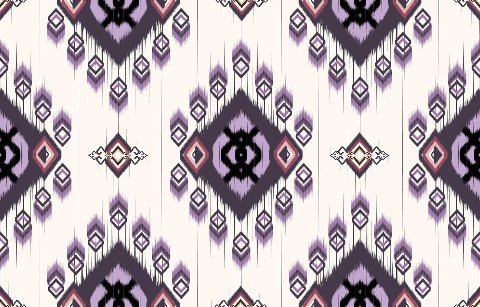 Ikat paisley. Geometric ethnic pattern oriental African American Pakistan,Asia,Aztec motif textile and bohemian.design for background, wallpaper,carpet print, fabric, batik,tile. Ikat pattern vector. vector