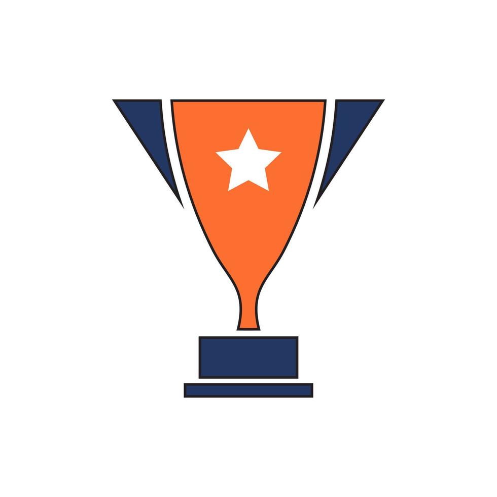 vector de icono de trofeo. Ilustración de vector de icono de trofeo