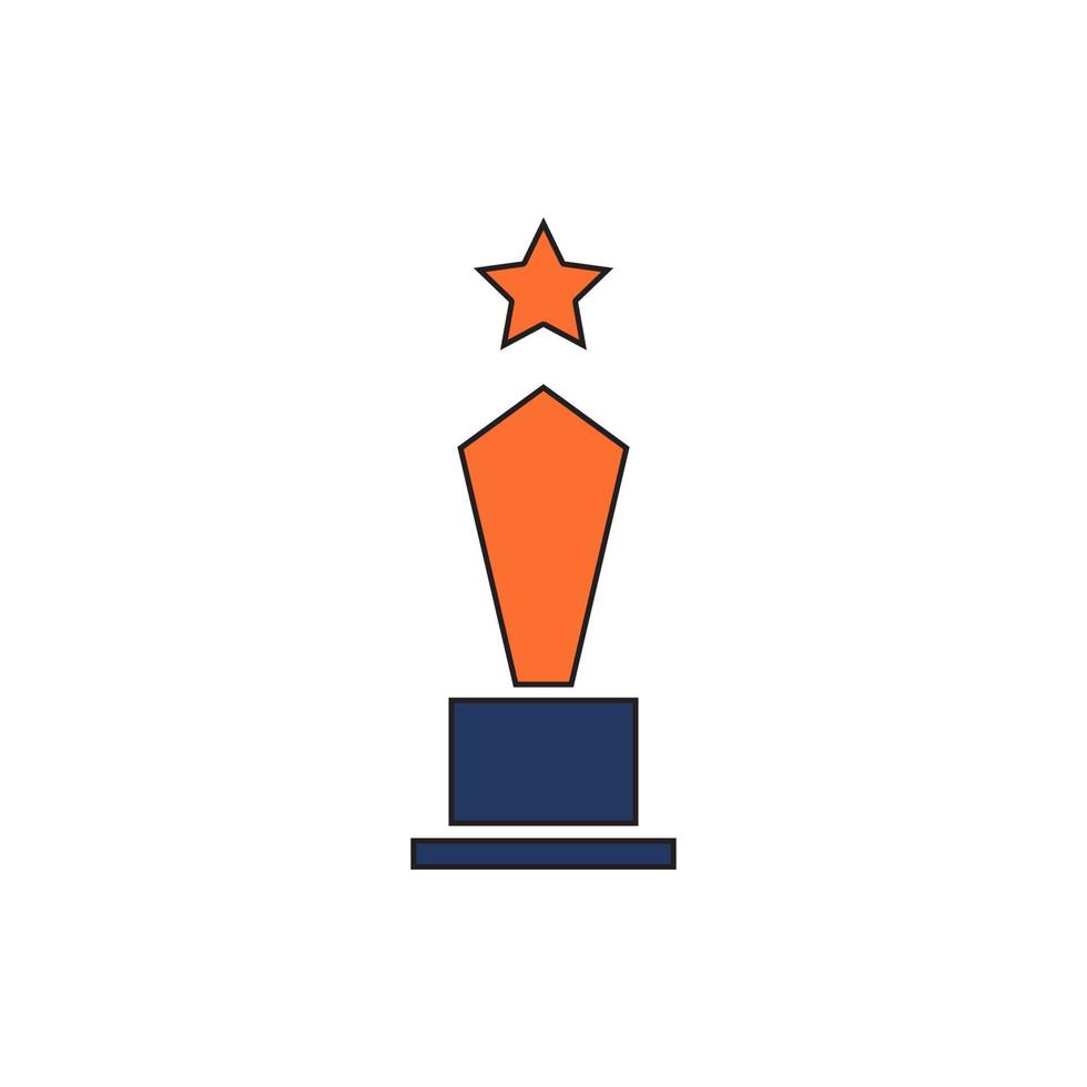 trophy icon vector. trophy icon vector illustration