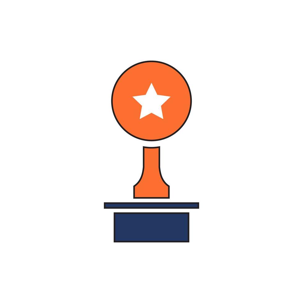 vector de icono de trofeo. Ilustración de vector de icono de trofeo