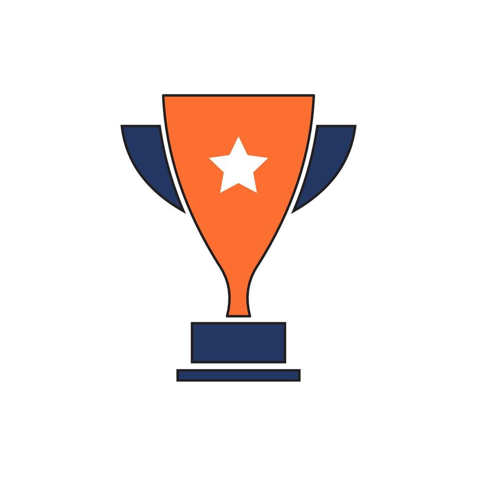 vector de icono de trofeo. Ilustración de vector de icono de trofeo