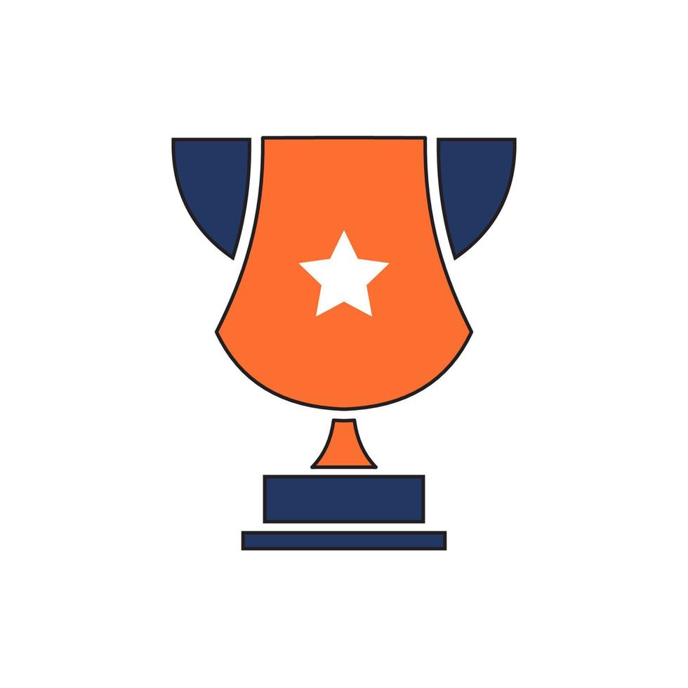 trophy icon vector. trophy icon vector illustration