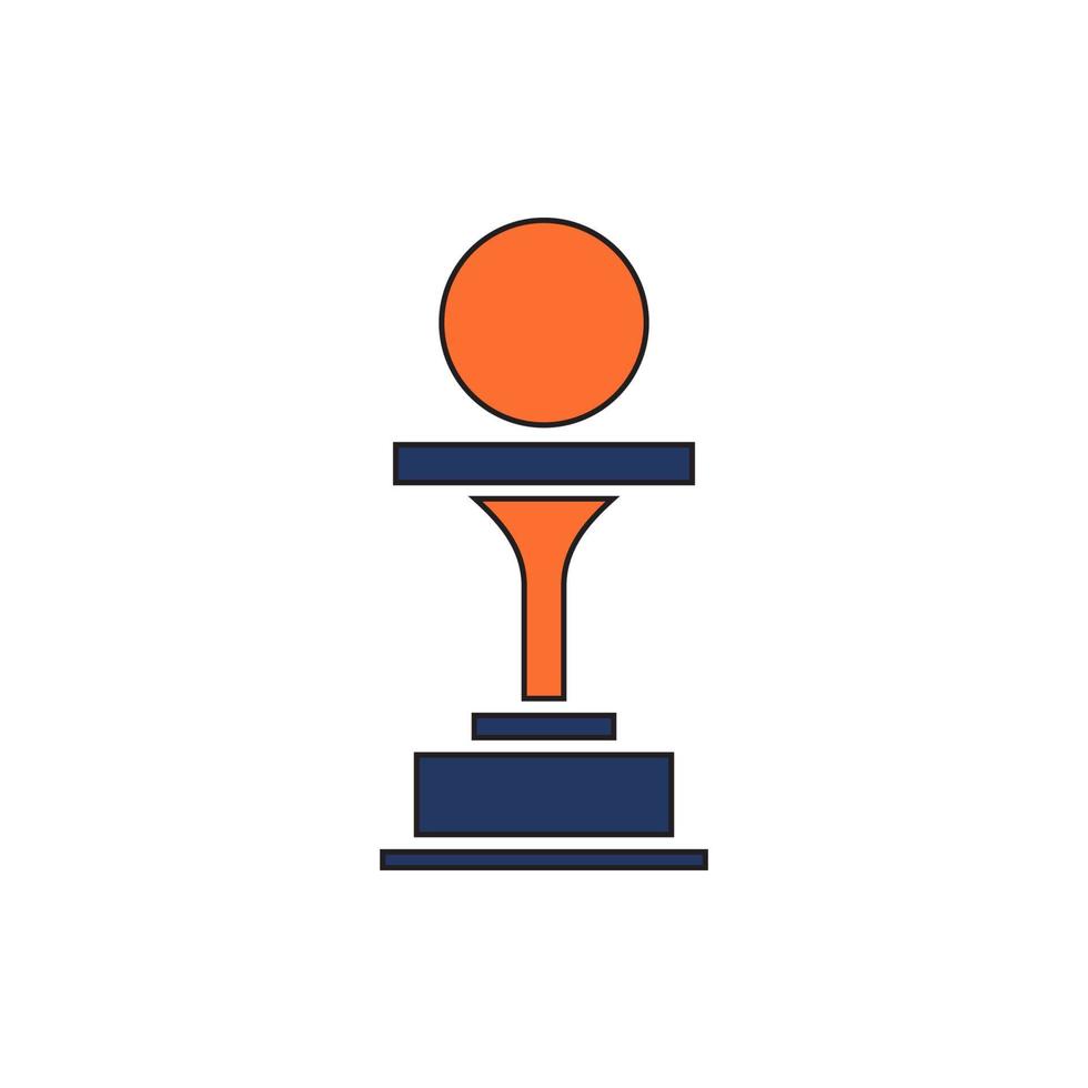 trophy icon vector. trophy icon vector illustration