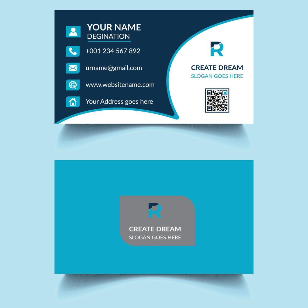 Vector Modern Corporate and Clean Business Card Template