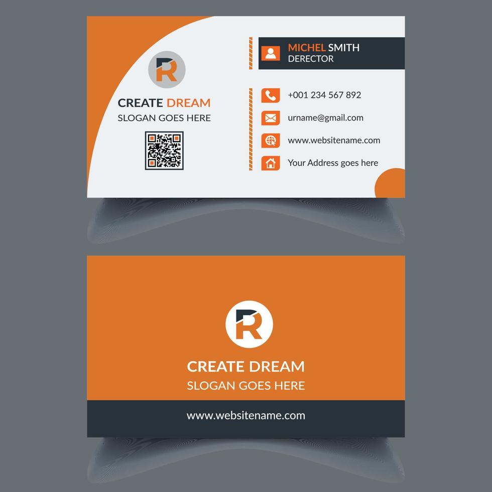 Vector Modern Corporate and Clean Business Card Template