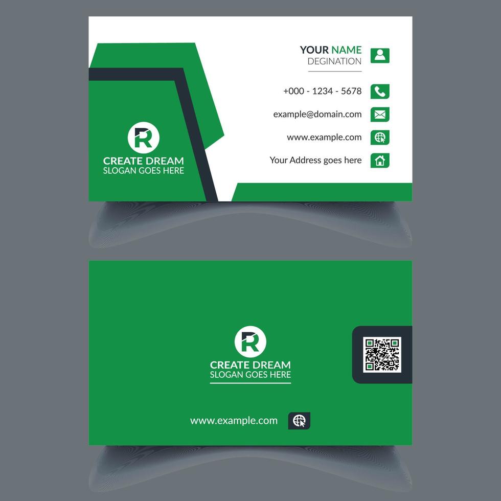 Vector Modern Corporate and Clean Business Card Template