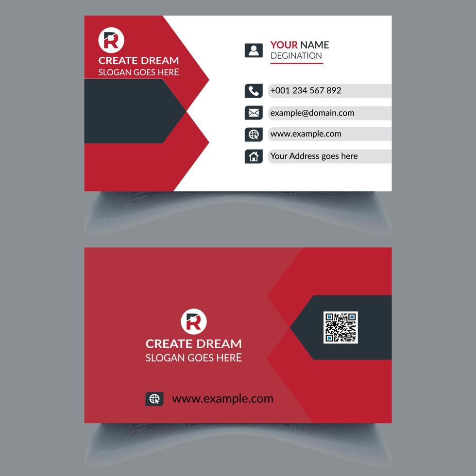 Vector Modern Corporate and Clean Business Card Template