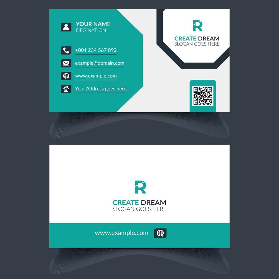 Vector Modern Corporate and Clean Business Card Template