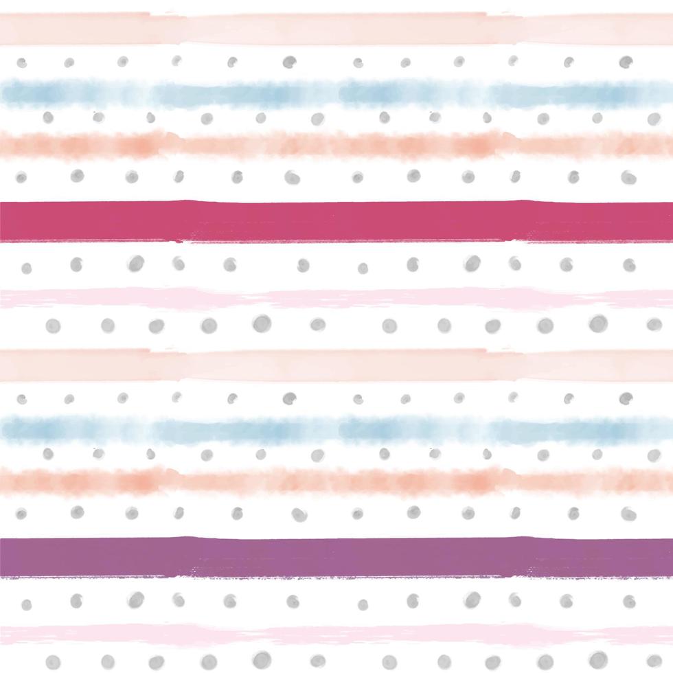 Watercolor Pastel Stripe Seamless Pattern vector