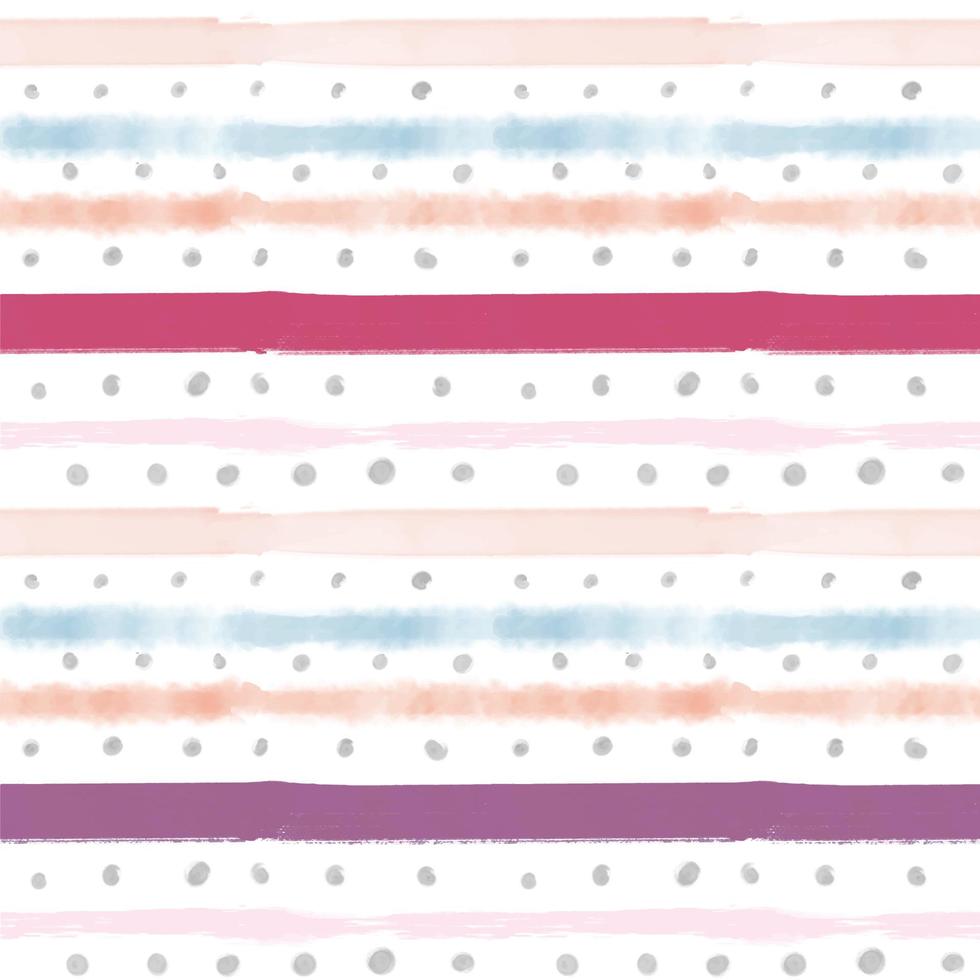 Watercolor Pastel Stripe Seamless Pattern vector