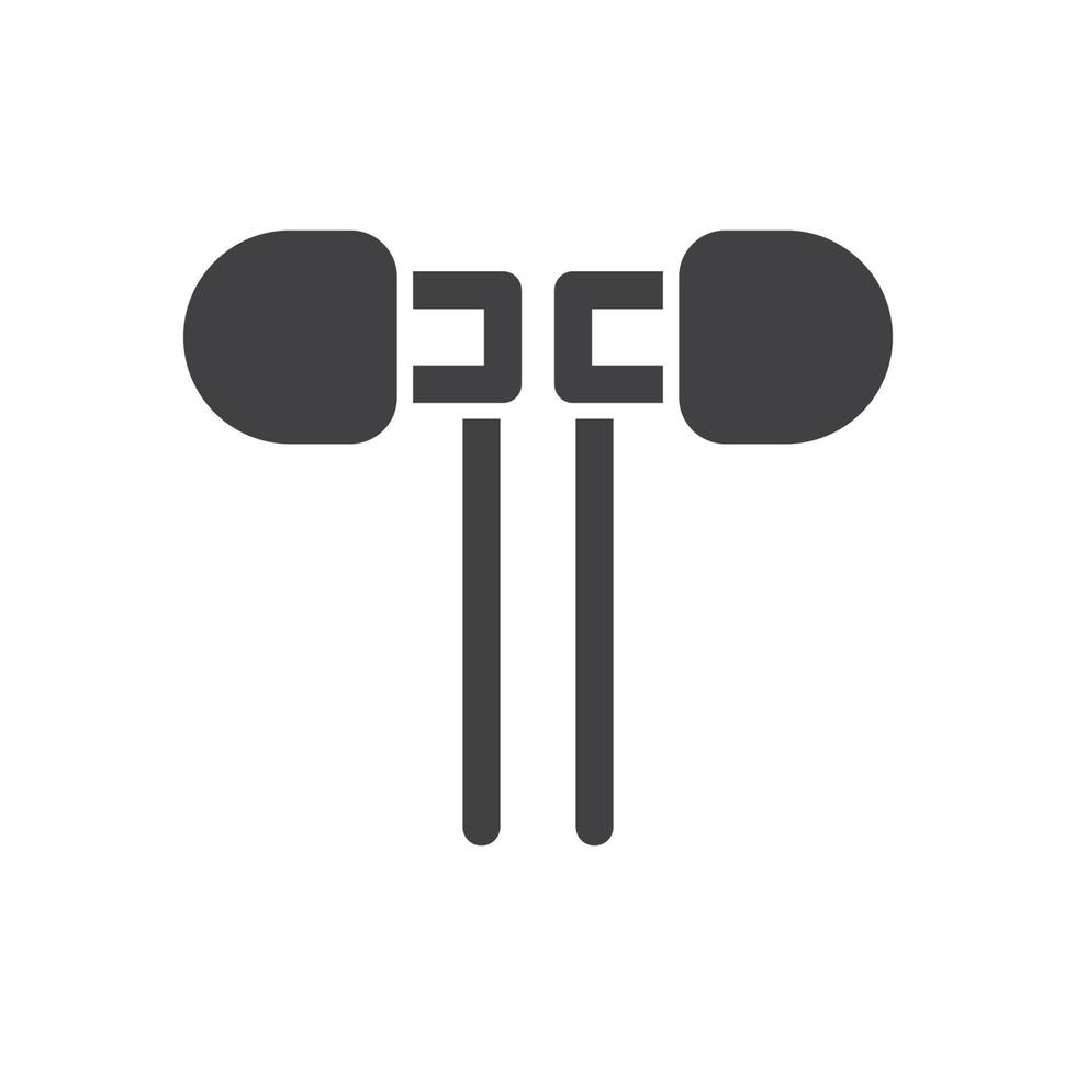 headphone earphone icon vector