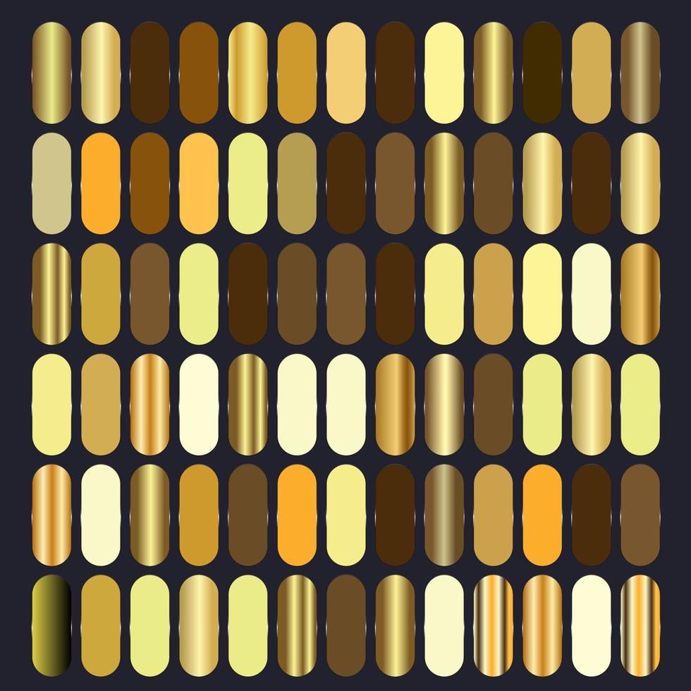 Set of Golden shapes on dark background, gradient gold pipe shapes on black background with premium objects vector illustration.