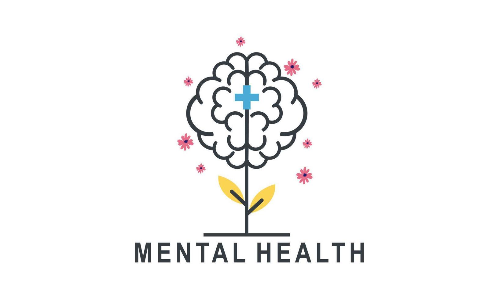 Mental health awareness concept illustration vector