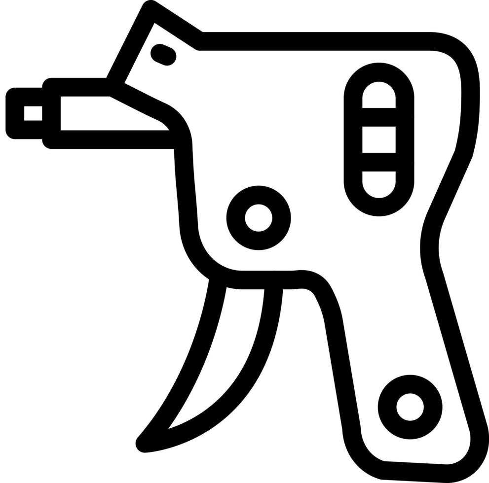 Lock Pick Gun Icon Design vector