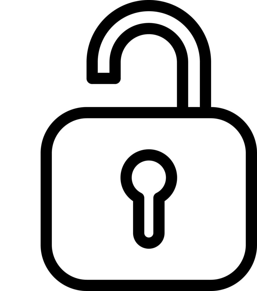 Open Lock Icon Design vector