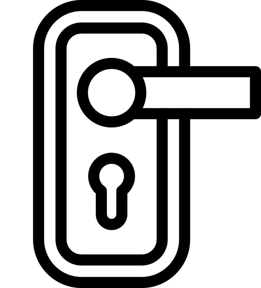 Door Lock Icon Design vector