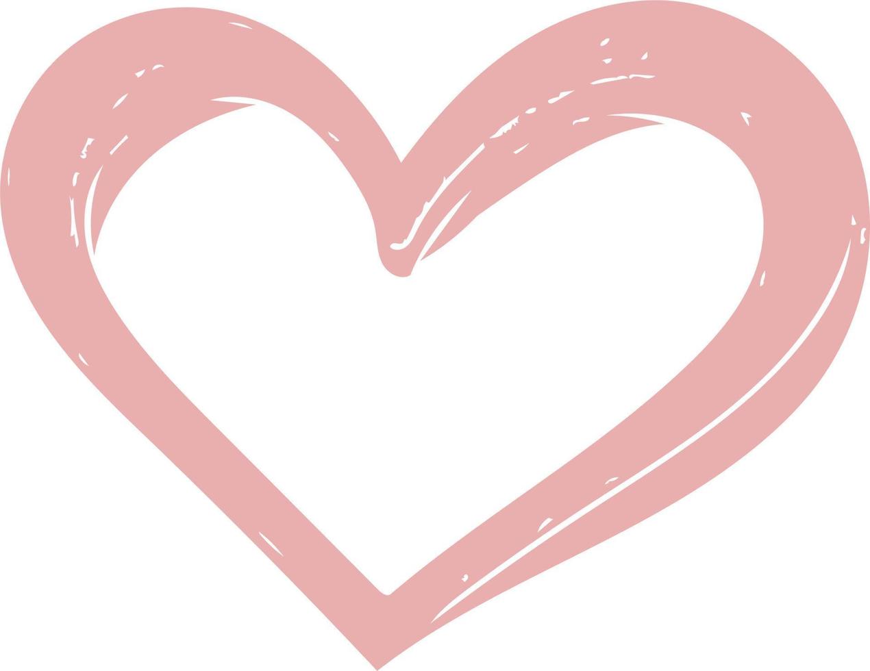 Pink Color Love Heart Shape Design vector