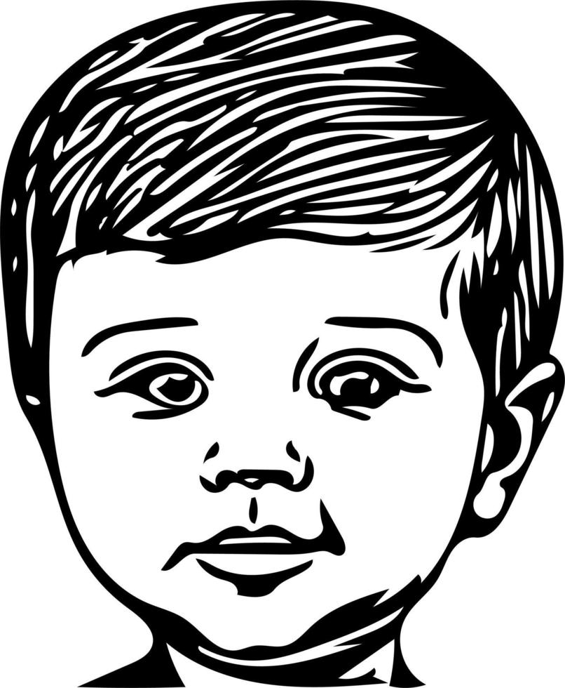 Baby Line Art vector