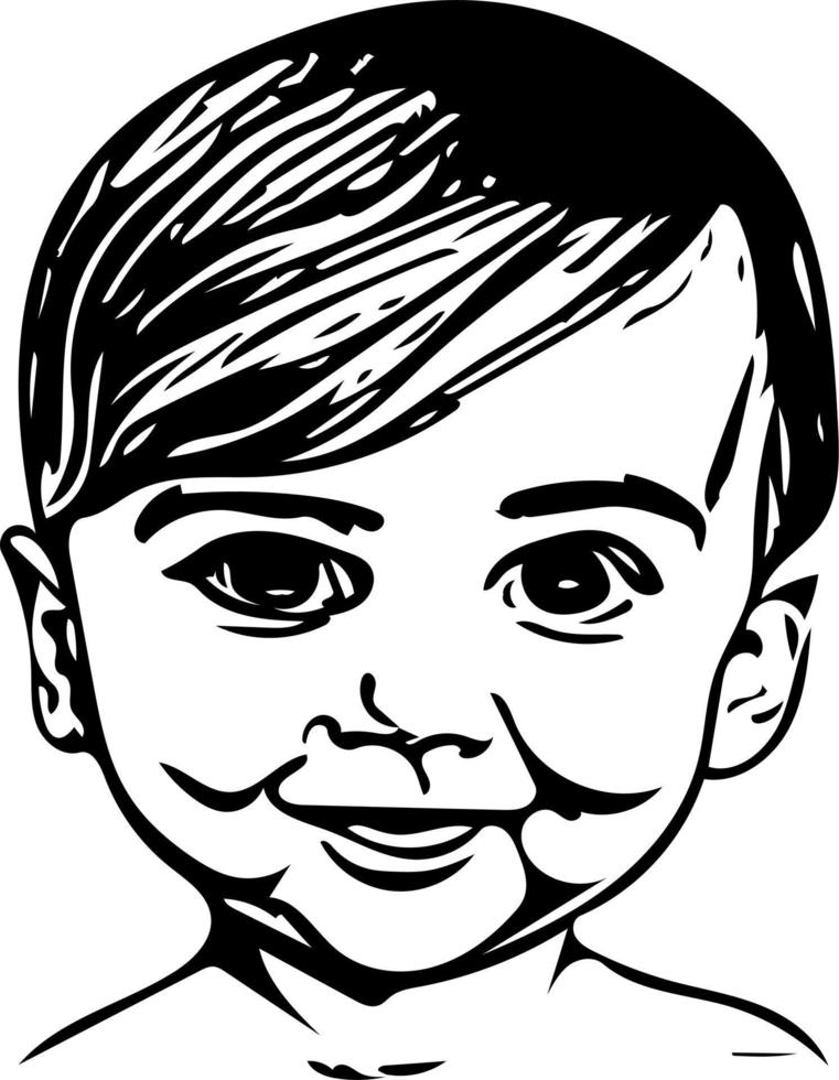 Baby Line Art vector